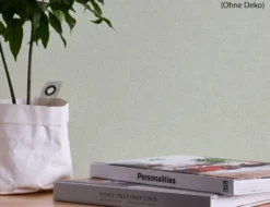 Vliestapete Uni Hellgrün