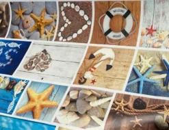 Wachstuch Maritim Bunt