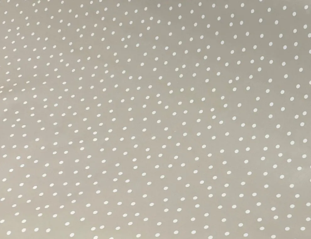 Wachstuch Punkte Beige