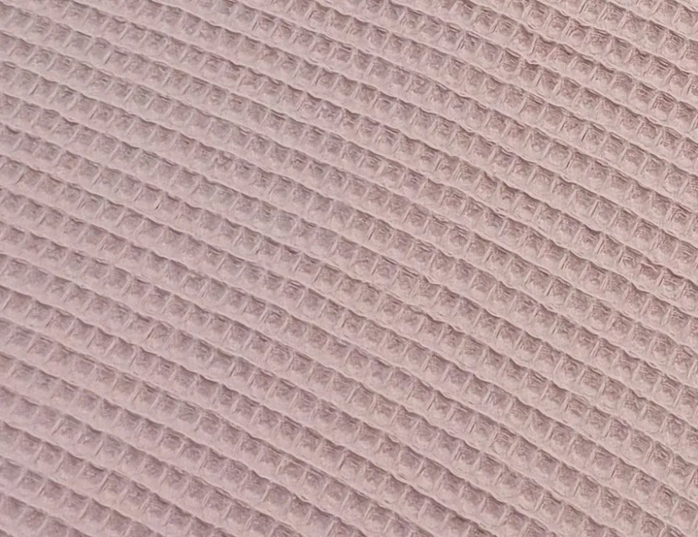 Waffelstoff Uni Rosé