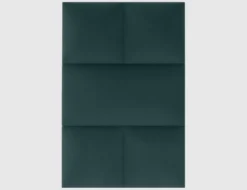 Wandkissen Grünblau Samt 60x30cm