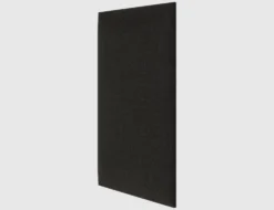 Wandkissen Schwarz Grobstruktur 60x30cm