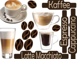 Wandtattoo Coffeetime 3D