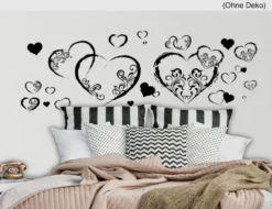 Wandtattoo Herzen
