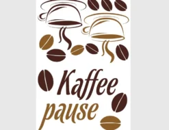 Wandtattoo Kaffee-Pause