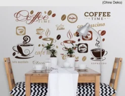 Wandtattoo Kaffeewelt