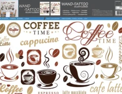 Wandtattoo Kaffeewelt