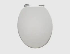 WC-Sitz Weiß mit Holzkern
