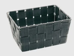 WENKO Aufbewahrungskorb Adria mini grau