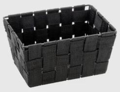 WENKO Aufbewahrungskorb Adria mini schwarz